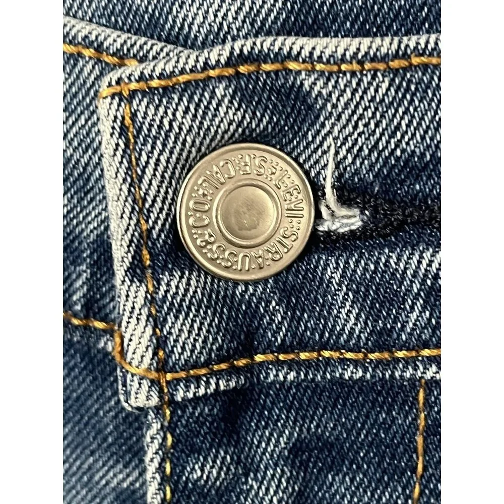 Levis 512 Denim Jean Women Size 12 30X32 Straight Leg Pants Stretch - Picture 5 of 9
